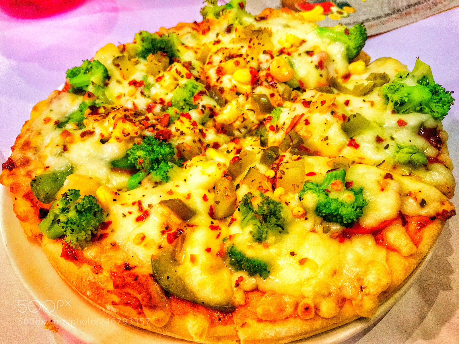 Apple iPhone 7 sample photo. Pizza in hdr photography