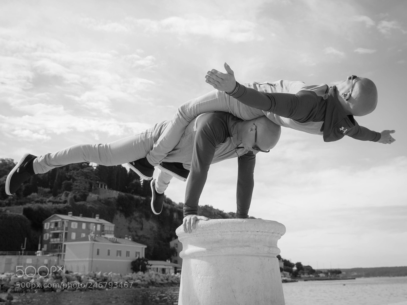 Sony Alpha DSLR-A700 sample photo. Handstand for two guys photography