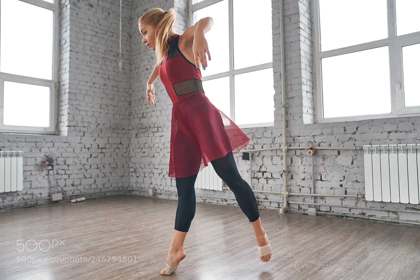 Sony a9 sample photo. Young female dancer jumping photography