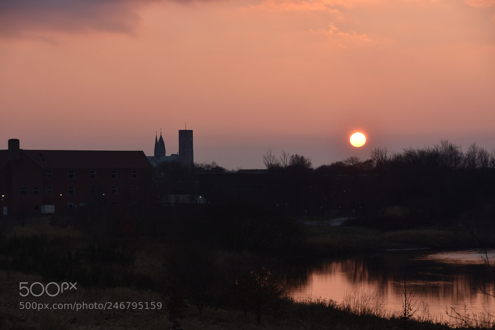Nikon D3400 sample photo. Winter sun down over photography