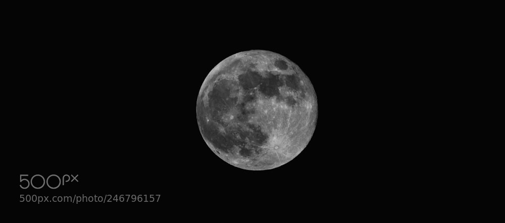Canon EOS 600D (Rebel EOS T3i / EOS Kiss X5) sample photo. Full moon photography