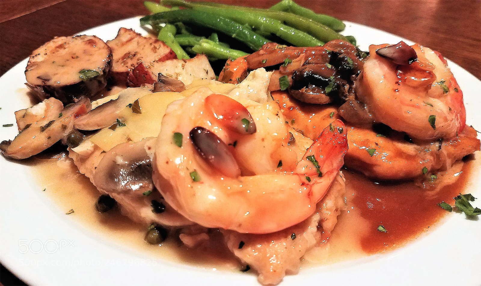 Samsung Galaxy S7 Edge sample photo. Chicken piccada marsala mix photography