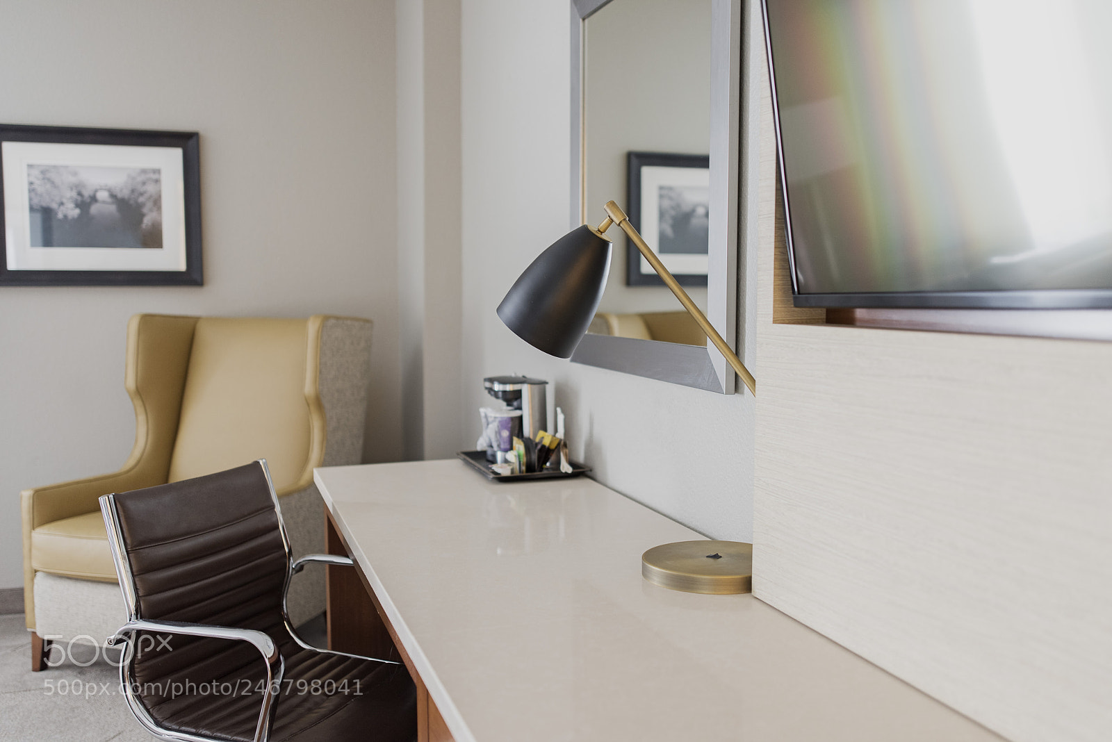 Nikon D810 sample photo. Hotel desk photography