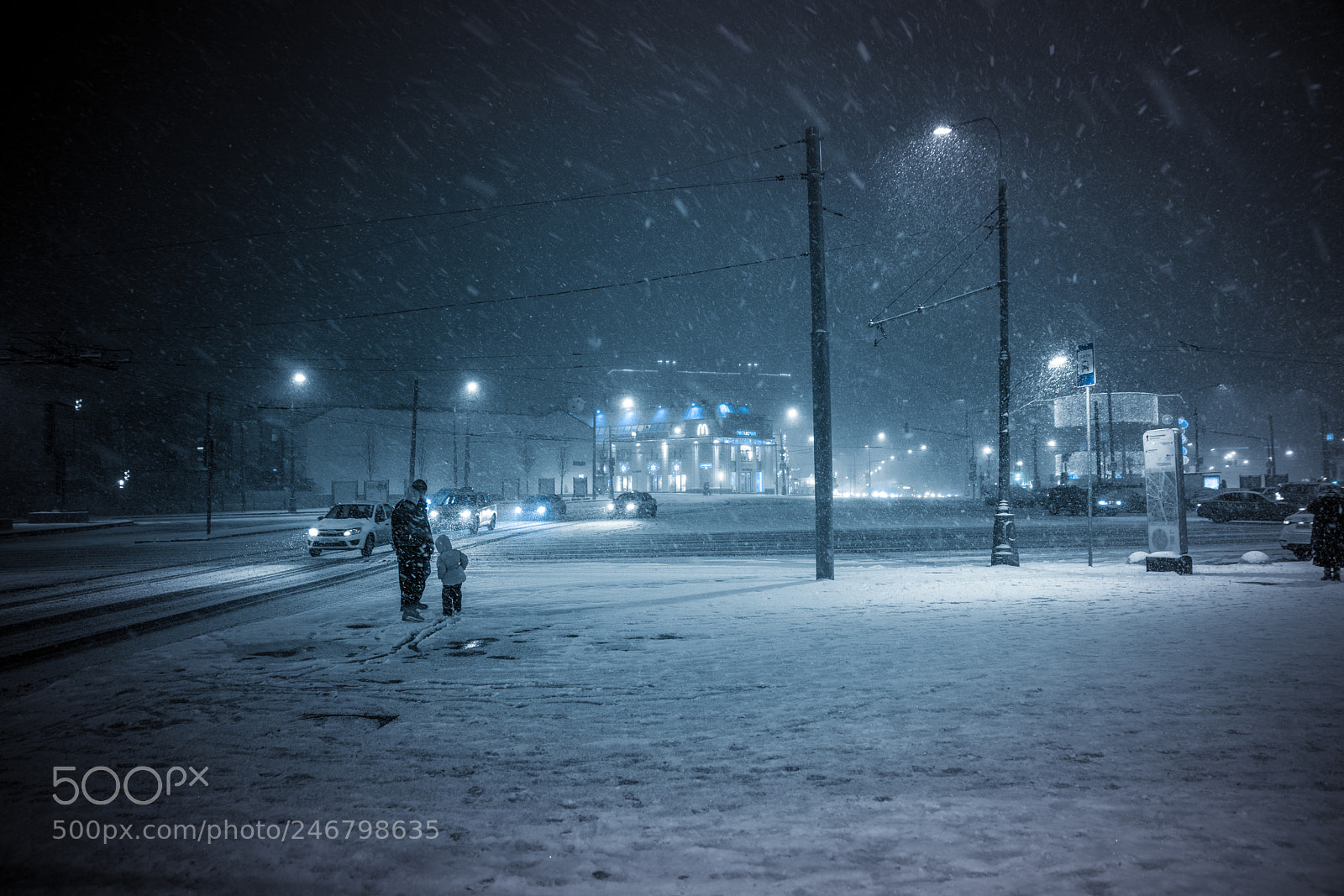 Sony a7R III sample photo. Winter storm photography