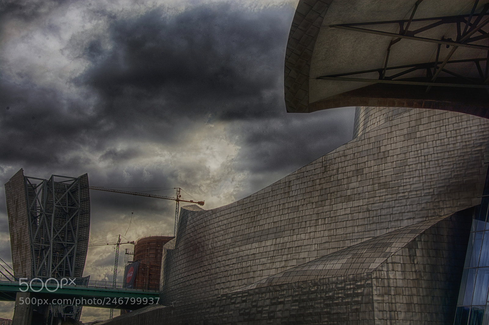 Nikon D7100 sample photo. Guggenheim hdr bilbao photography