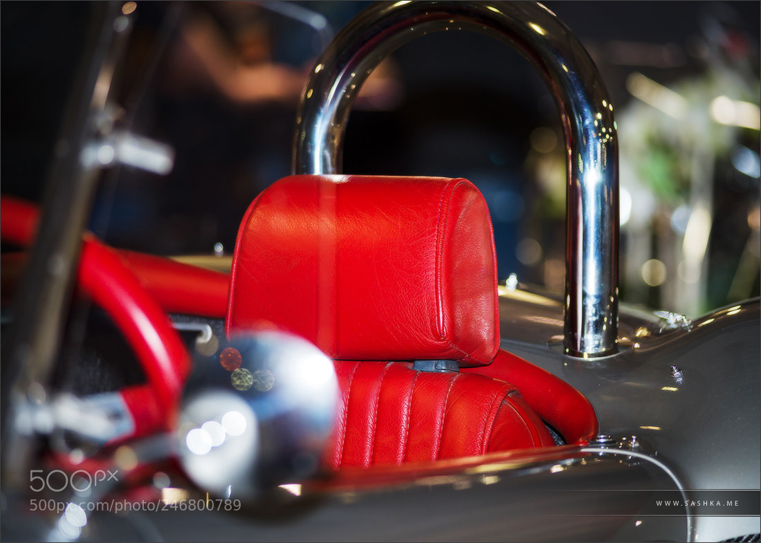 Sony a99 II sample photo. Vintage luxury car details photography