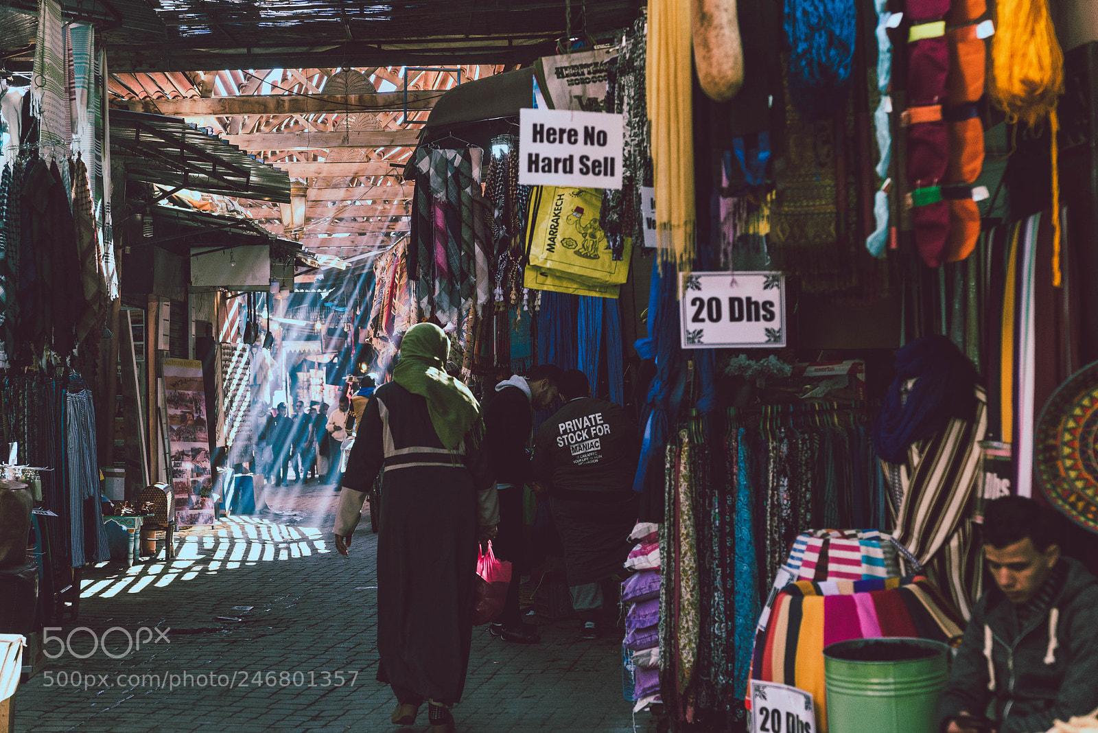 Nikon D610 sample photo. Souq of marrakesh photography