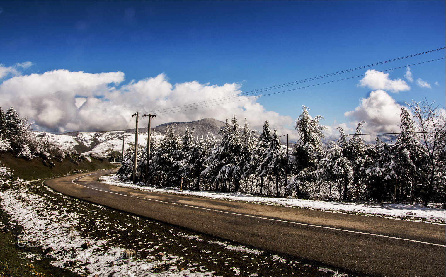 Nikon D7100 sample photo. Spring road photography