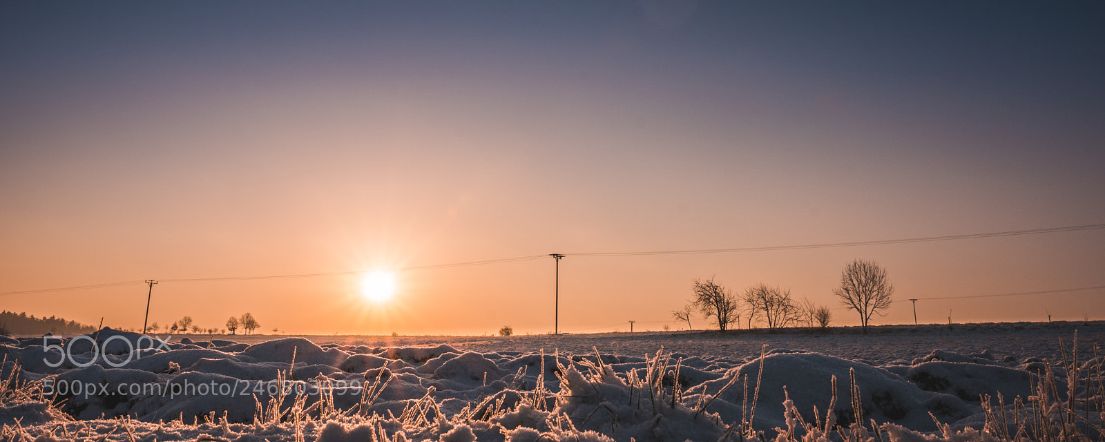 Sony a6500 sample photo. Winter sunrise photography