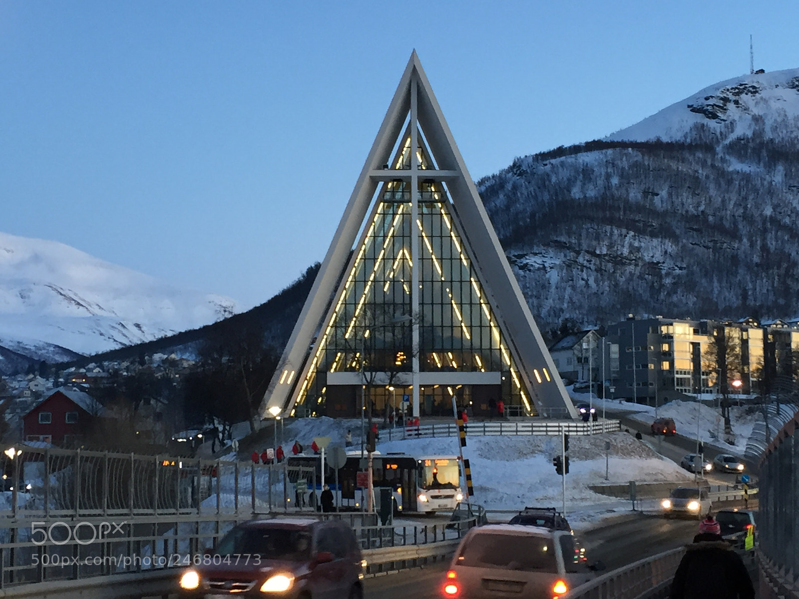Apple iPhone 6 sample photo. Cathédrale tromsø photography