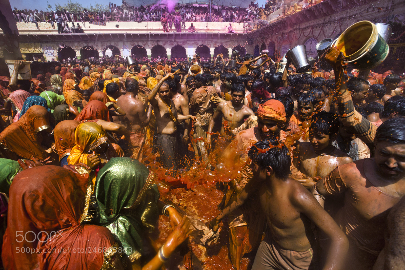 Canon EOS 5D sample photo. Holi festival, uttar pradesh photography