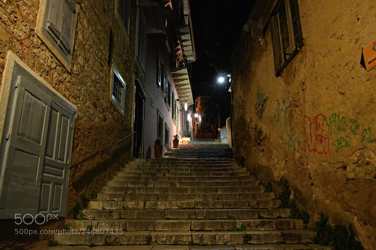 Nikon D3200 sample photo. Nafplio alley photography