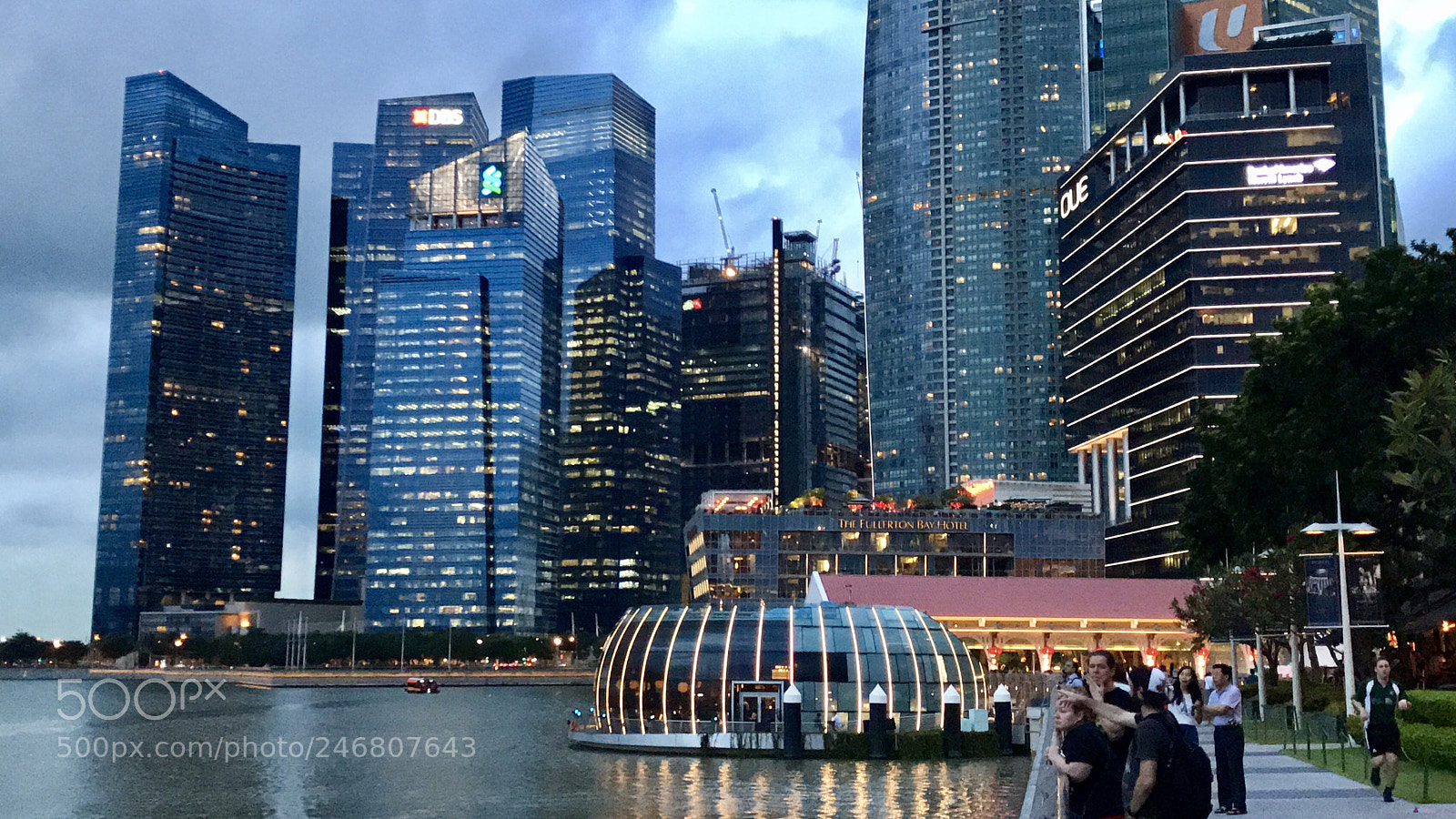 Apple iPhone 7 Plus sample photo. Singapore skyline photography