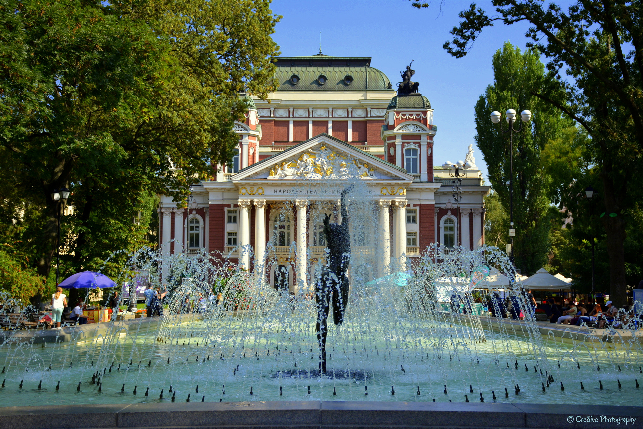 Nikon D5200 sample photo. Facing the ivan vazov national theatre in sofia photography