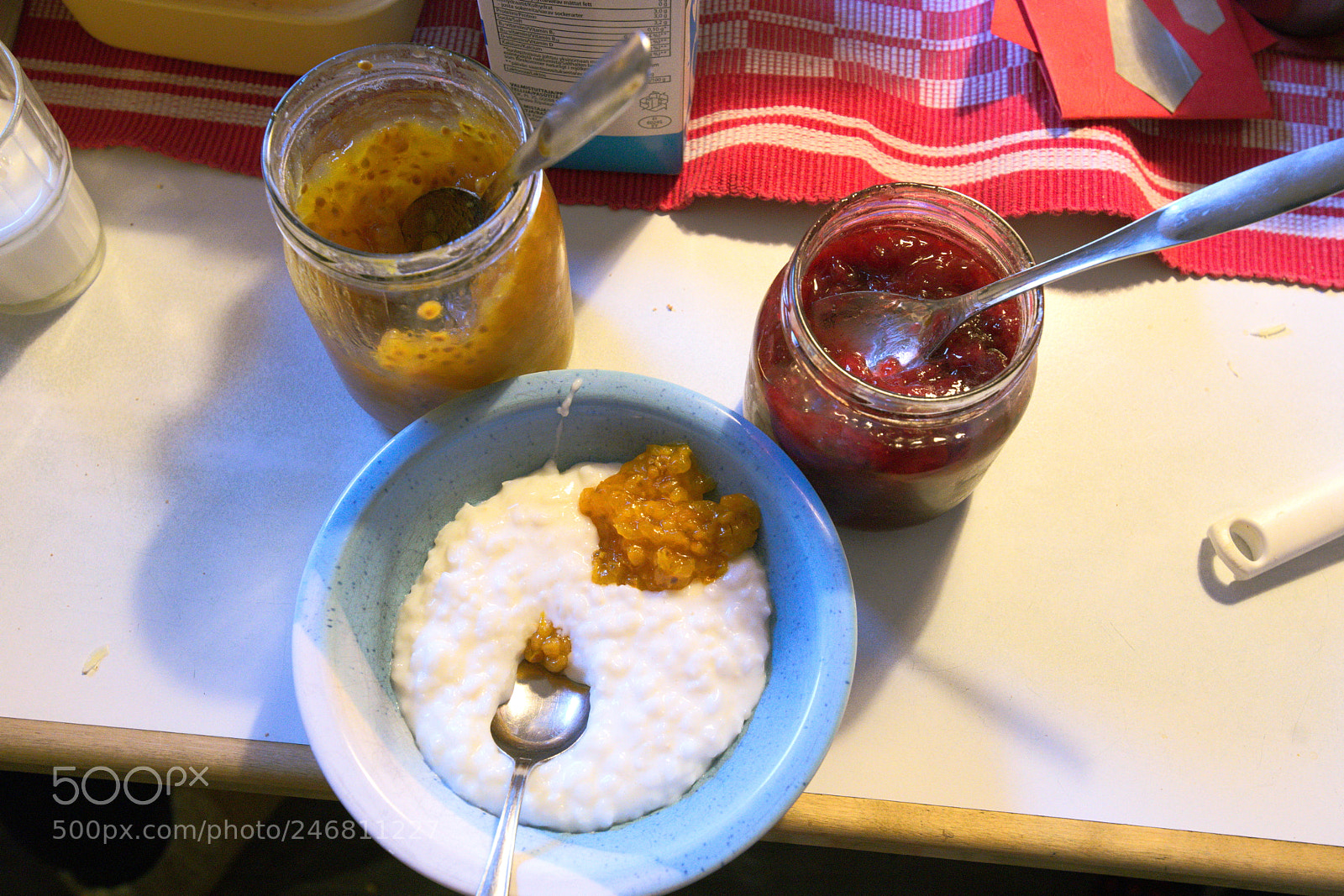 Pentax K-1 sample photo. Rice porridge with cloudberry photography