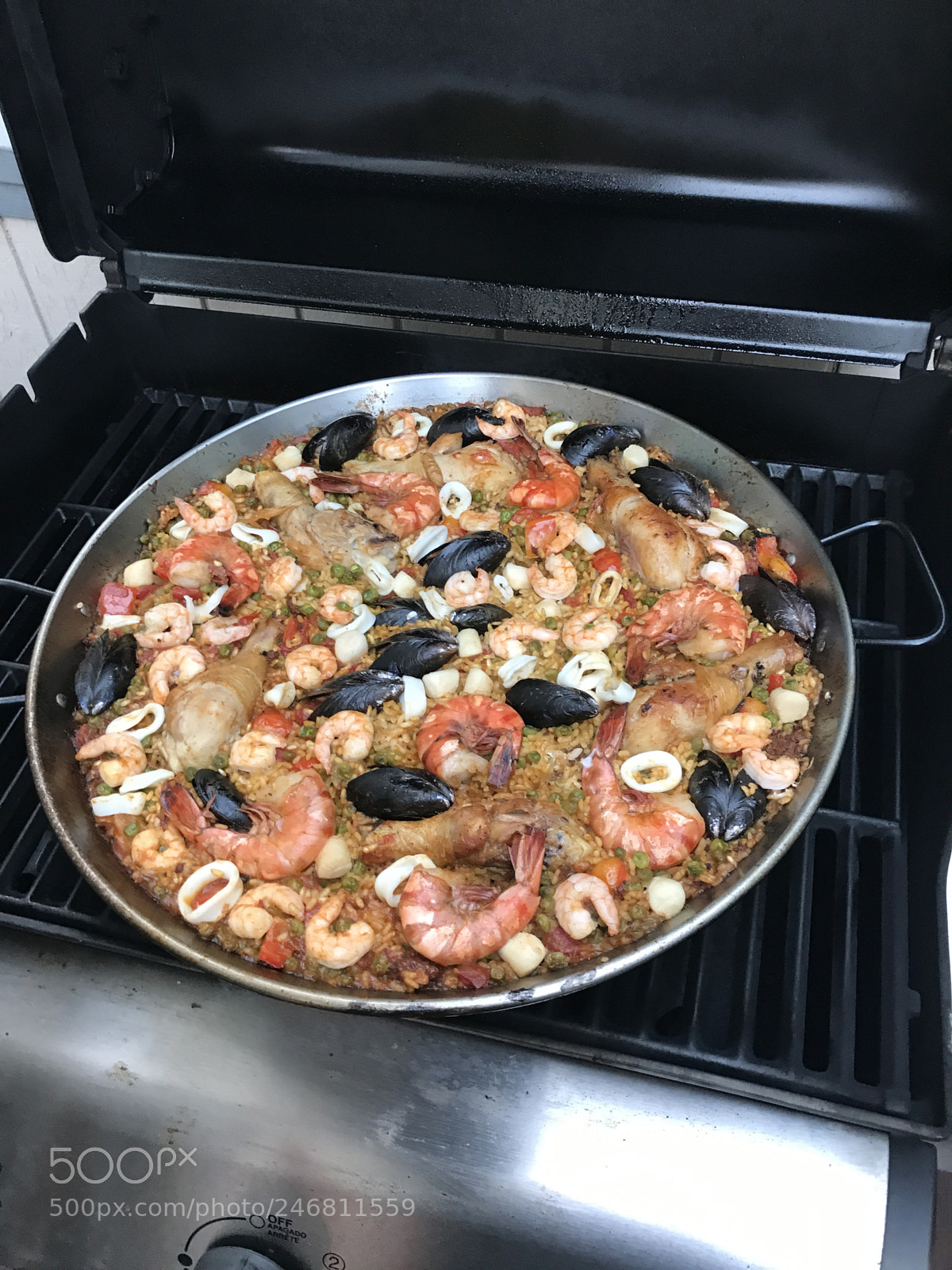 Apple iPhone 7 sample photo. Traditional spanish paella photography