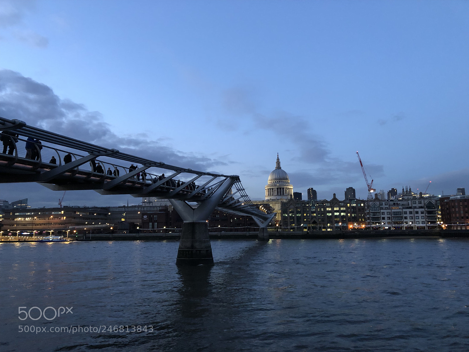 Apple iPhone X sample photo. Millenniium bridge towards st photography
