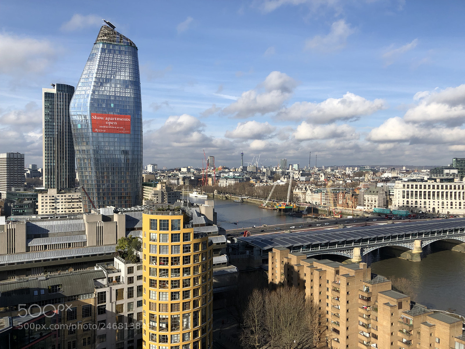 Apple iPhone X sample photo. London skyline from tate photography