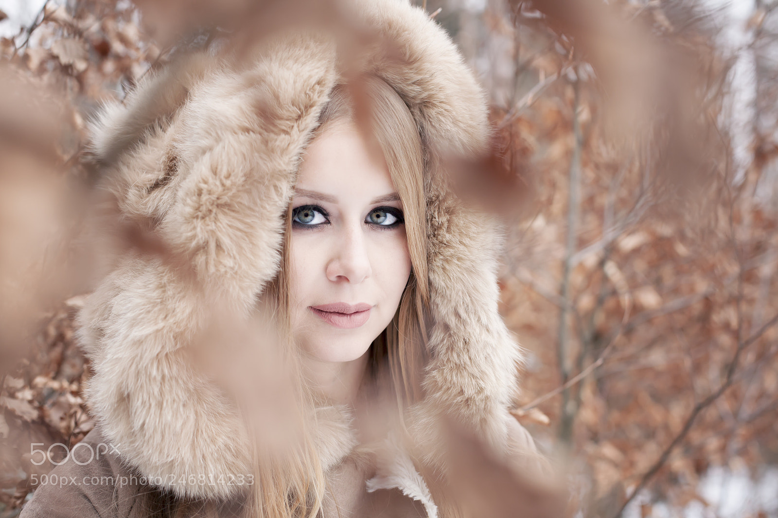 Canon EOS 5D sample photo. Winter portrait photography