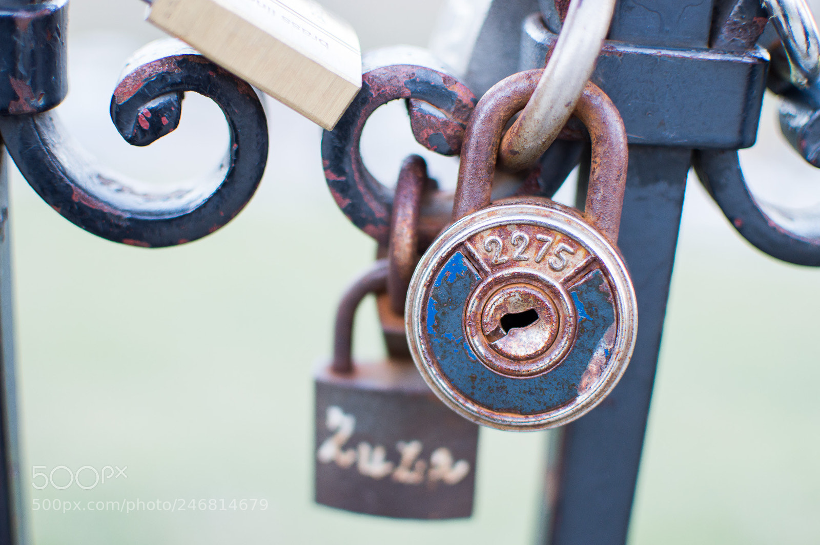 Nikon D3200 sample photo. Padlock photography