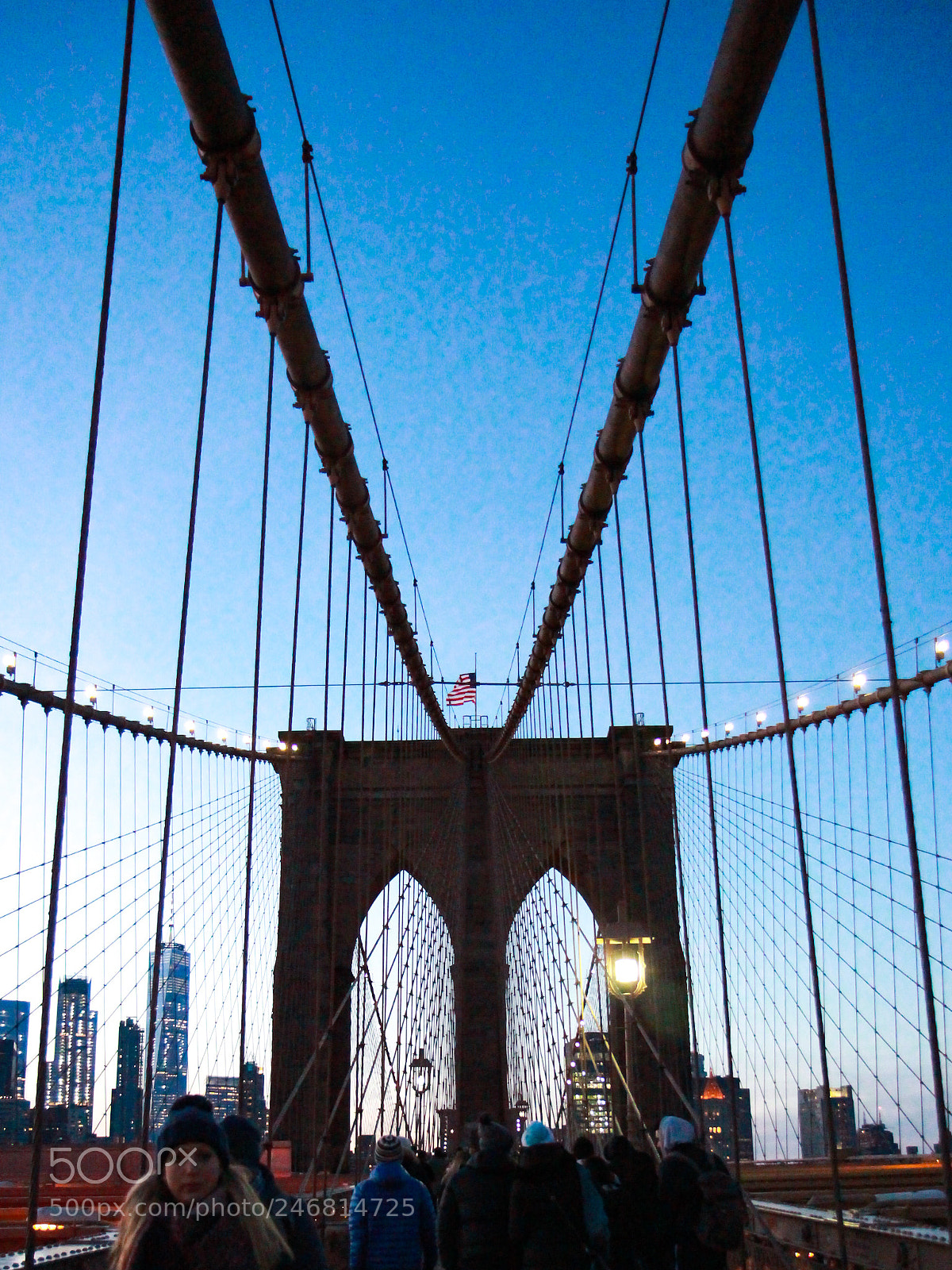 Canon EOS 100D (EOS Rebel SL1 / EOS Kiss X7) sample photo. Brooklyn bridge photography