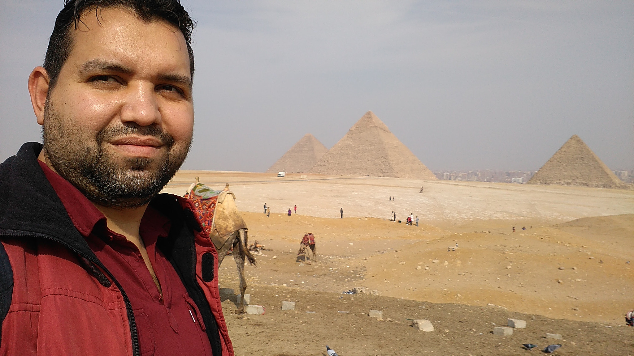 Lenovo K6 NOTE sample photo. At giza pyramids today photography