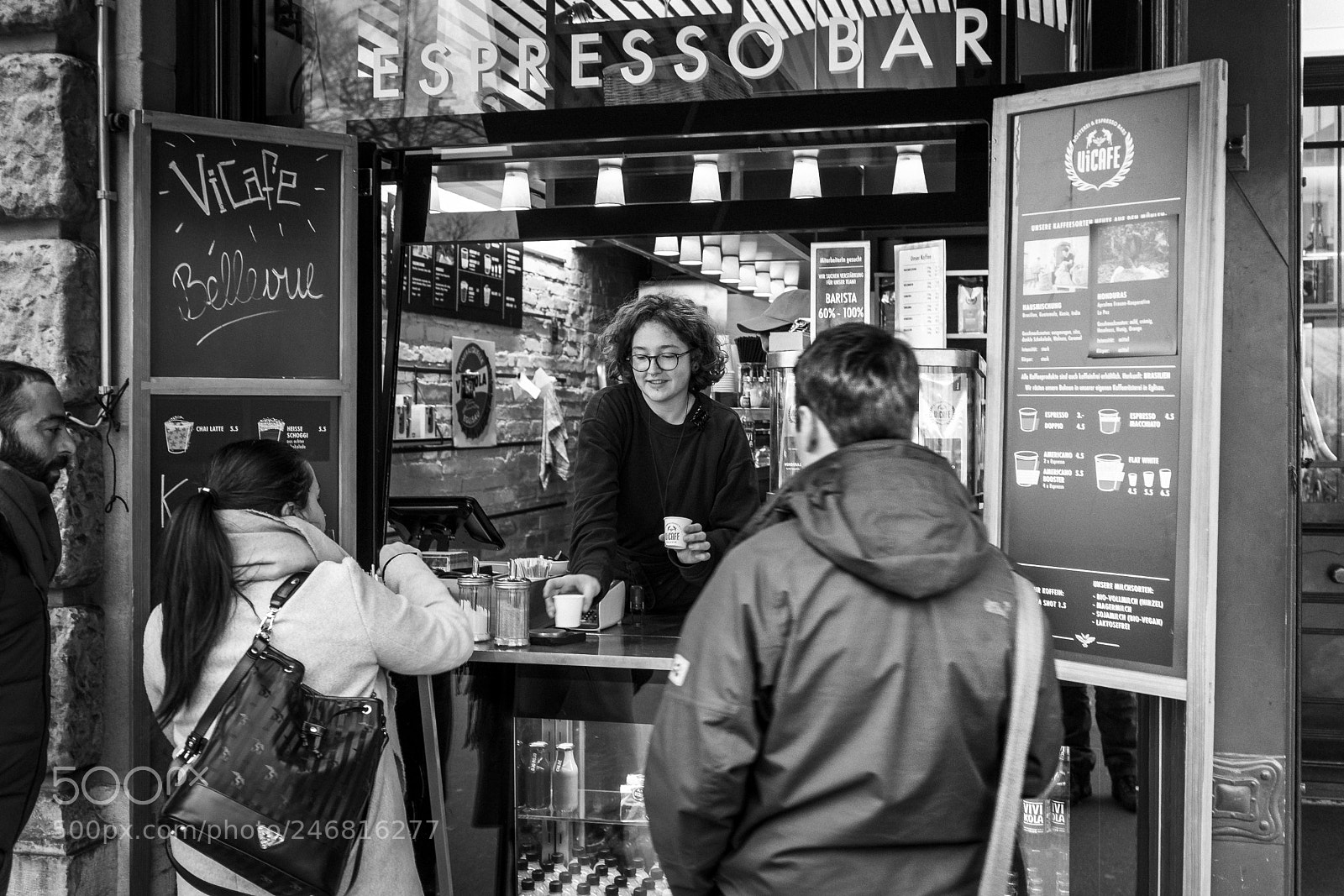 Fujifilm X100F sample photo. Espresso bar photography