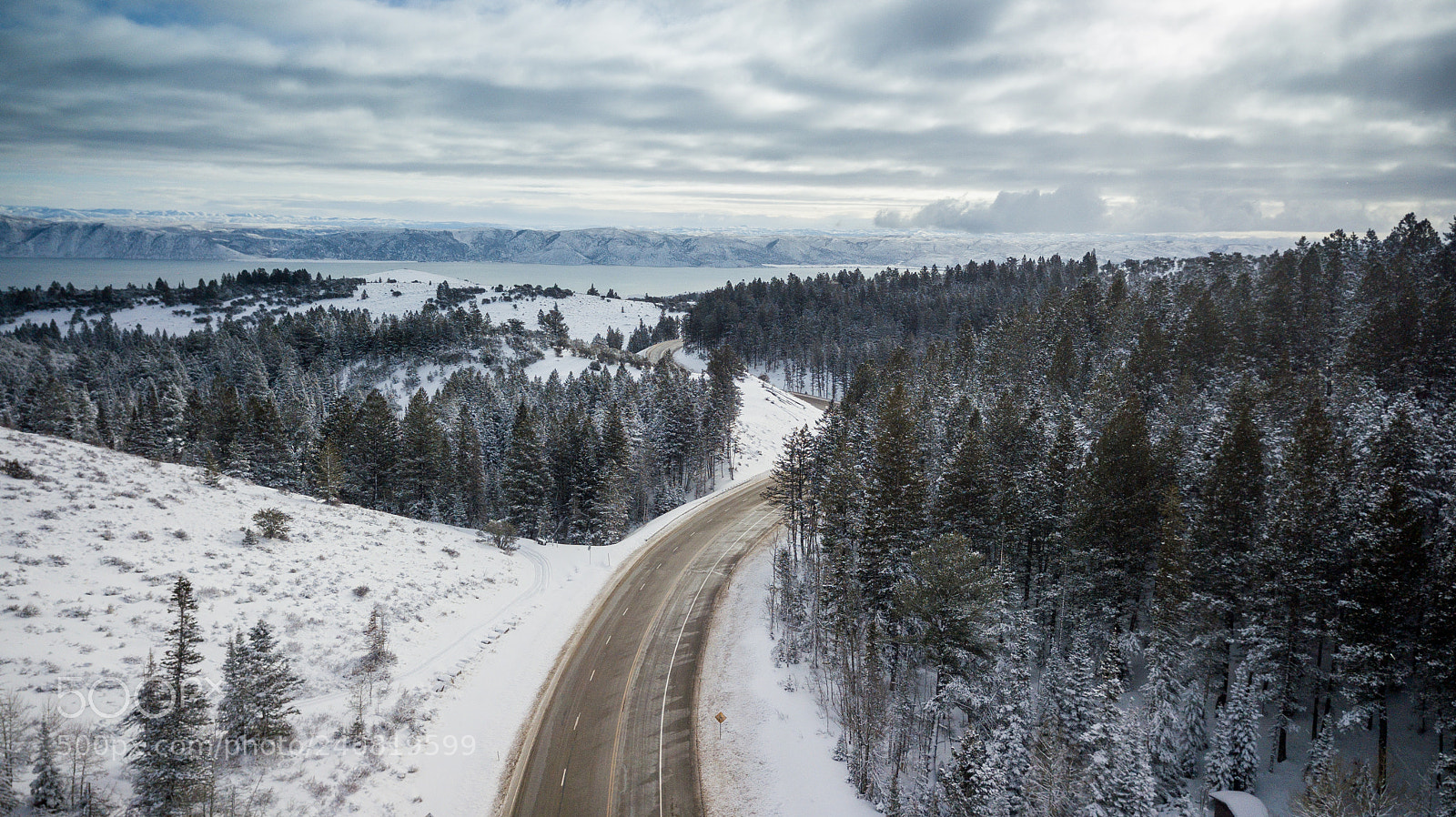 DJI FC220 sample photo. Looking towards bear lake photography