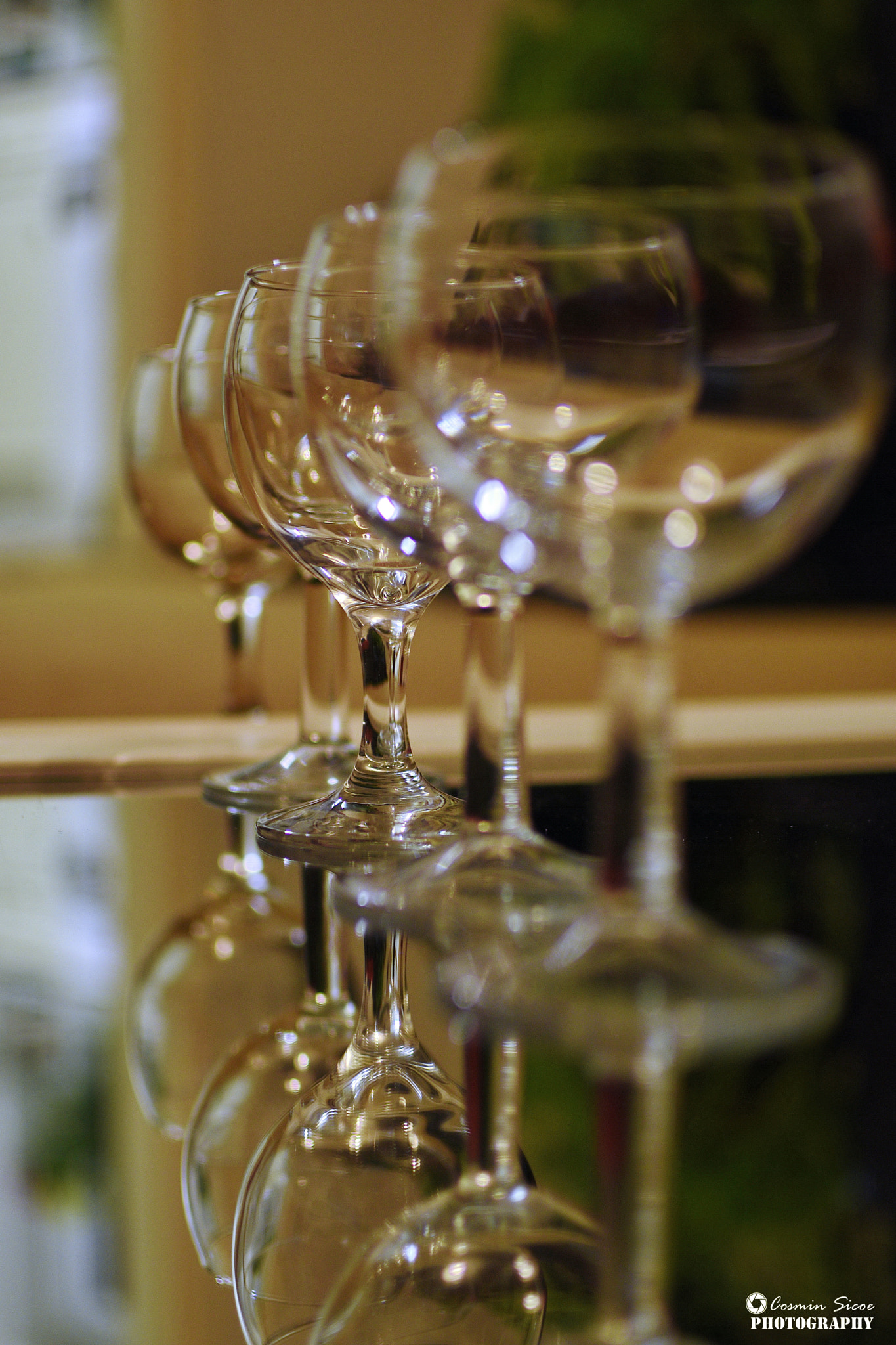 Nikon AF-S DX Nikkor 35mm F1.8G sample photo. Wine glass reflections photography