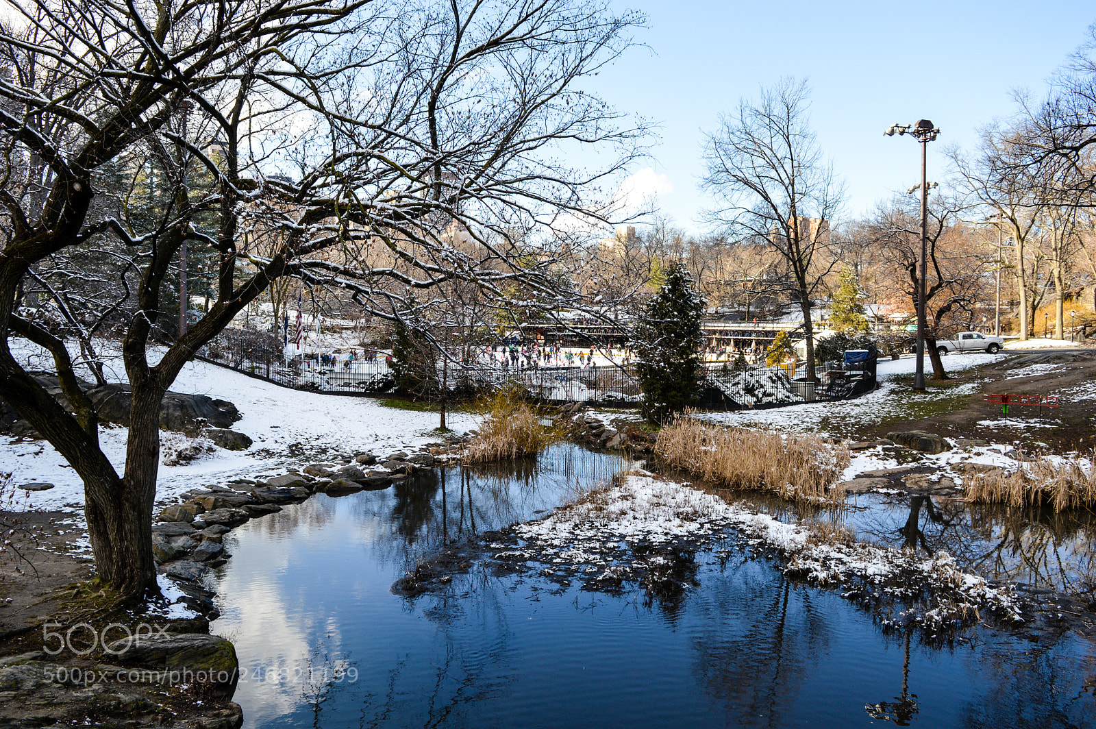 Nikon D3200 sample photo. Winter scene in central photography