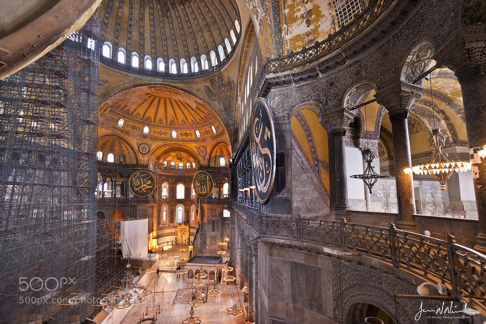 Nikon D800 sample photo. Restauring the hagia sophia photography