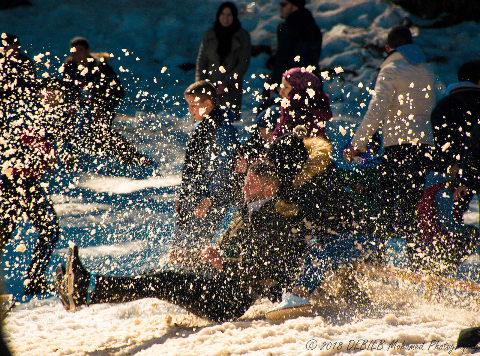 Nikon D3200 sample photo. Une lancer sur glace photography