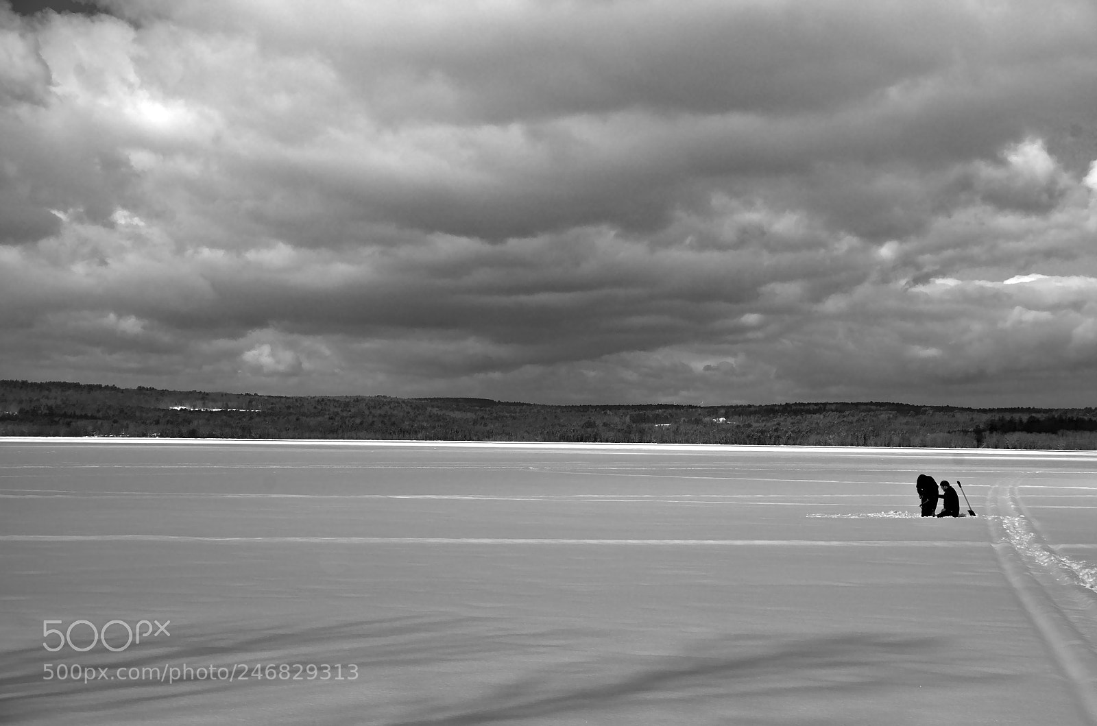 Pentax K-50 sample photo. On the ice photography