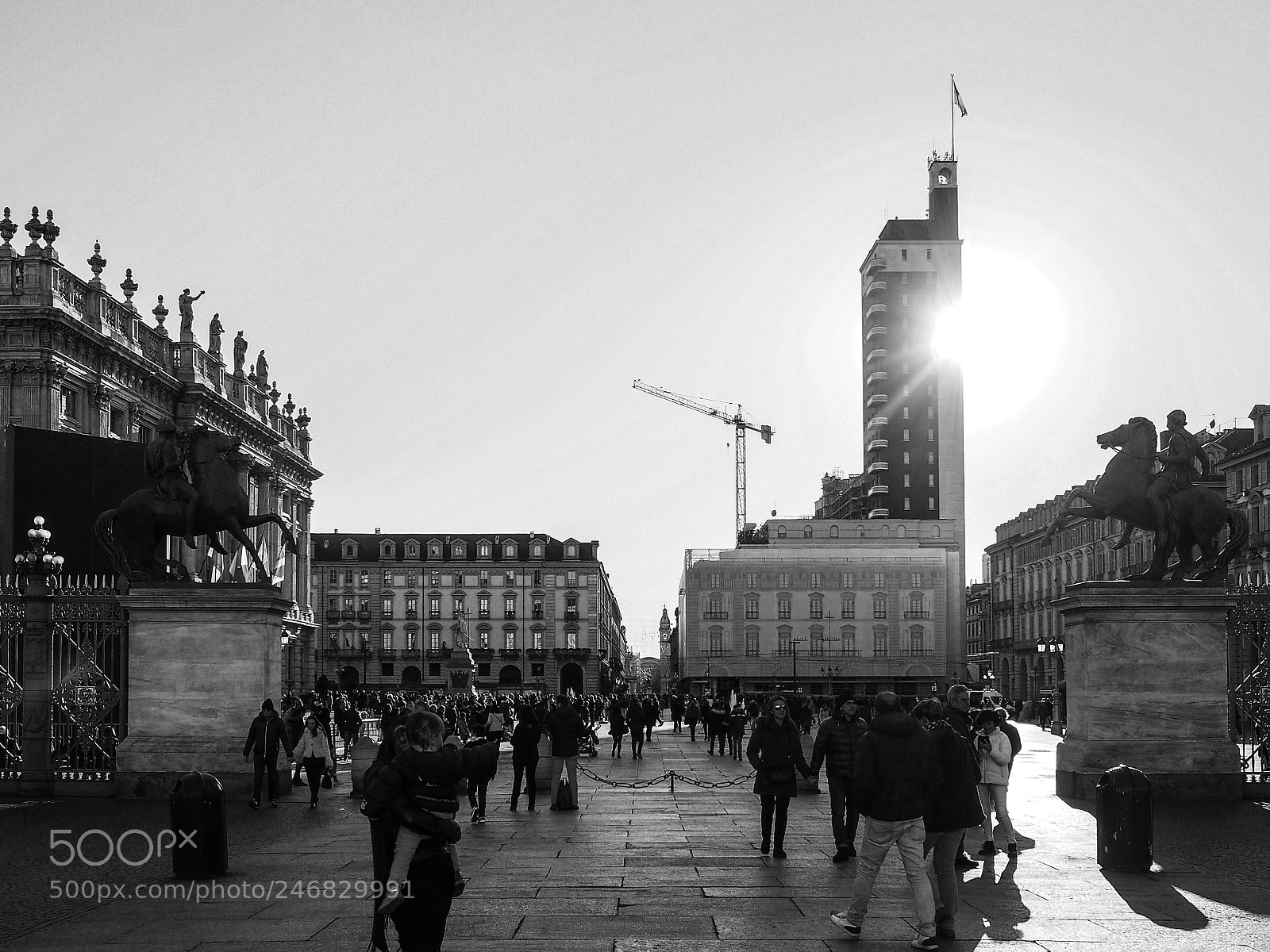 Olympus OM-D E-M10 sample photo. Piazza castello photography