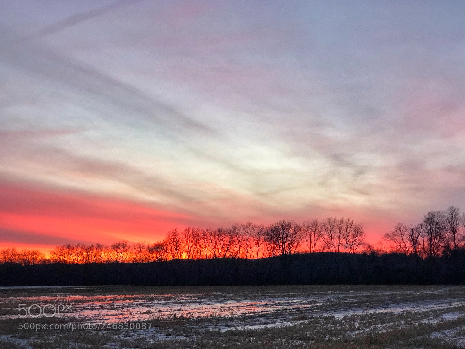 Apple iPhone 8 Plus sample photo. Red sky at night... photography