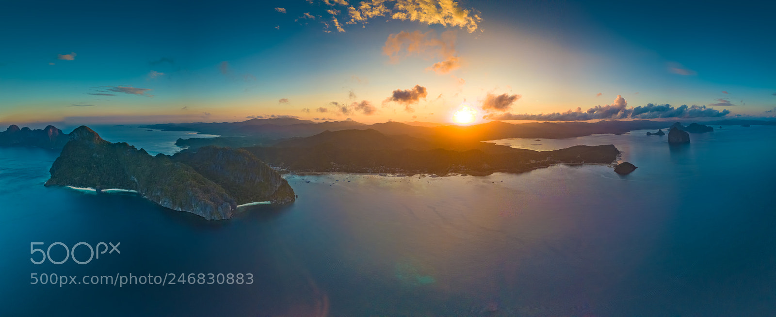 DJI FC220 sample photo. El nido sunrise photography