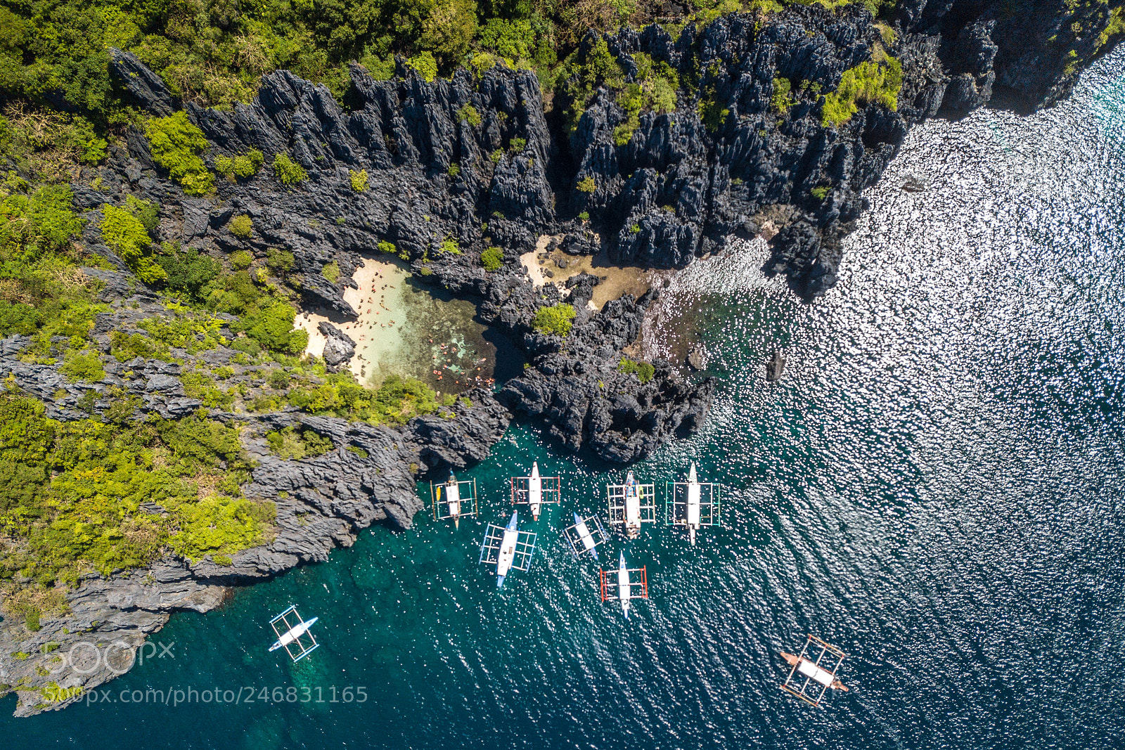 DJI FC220 sample photo. Secret beach photography