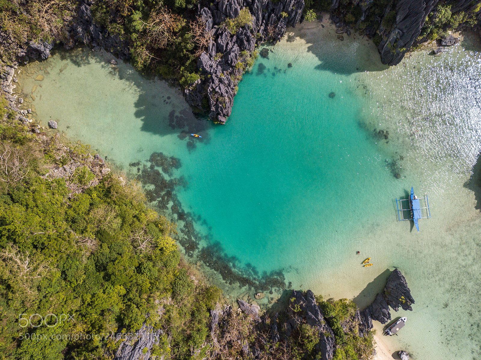 DJI FC220 sample photo. Cadlao lagoon photography