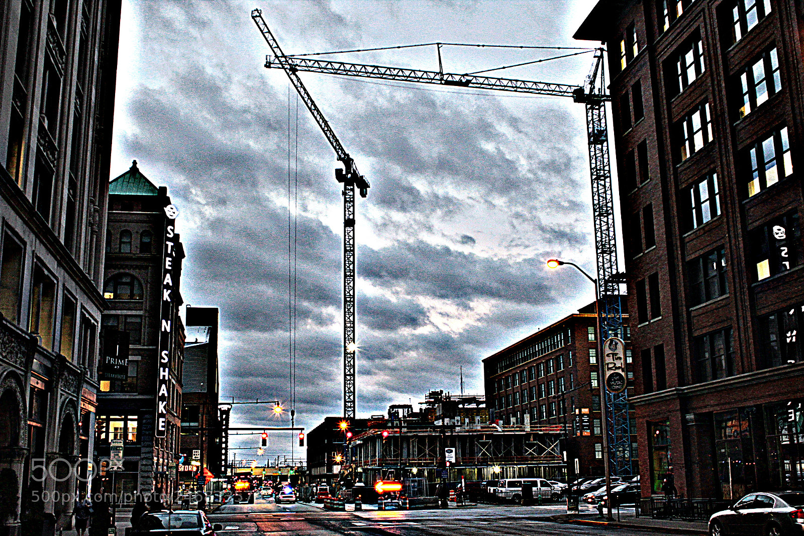 Canon EF-S 18-55mm F3.5-5.6 III sample photo. Crane photography