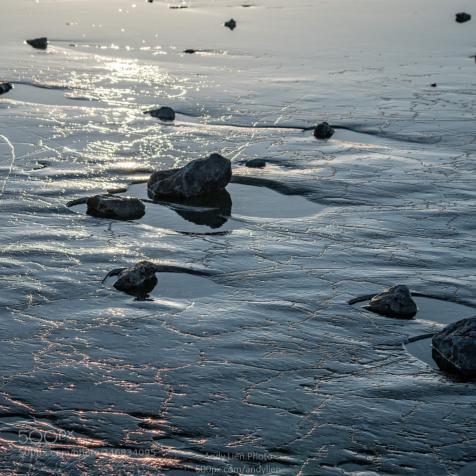 Sony a6500 sample photo. Frozen lakes in eastern photography