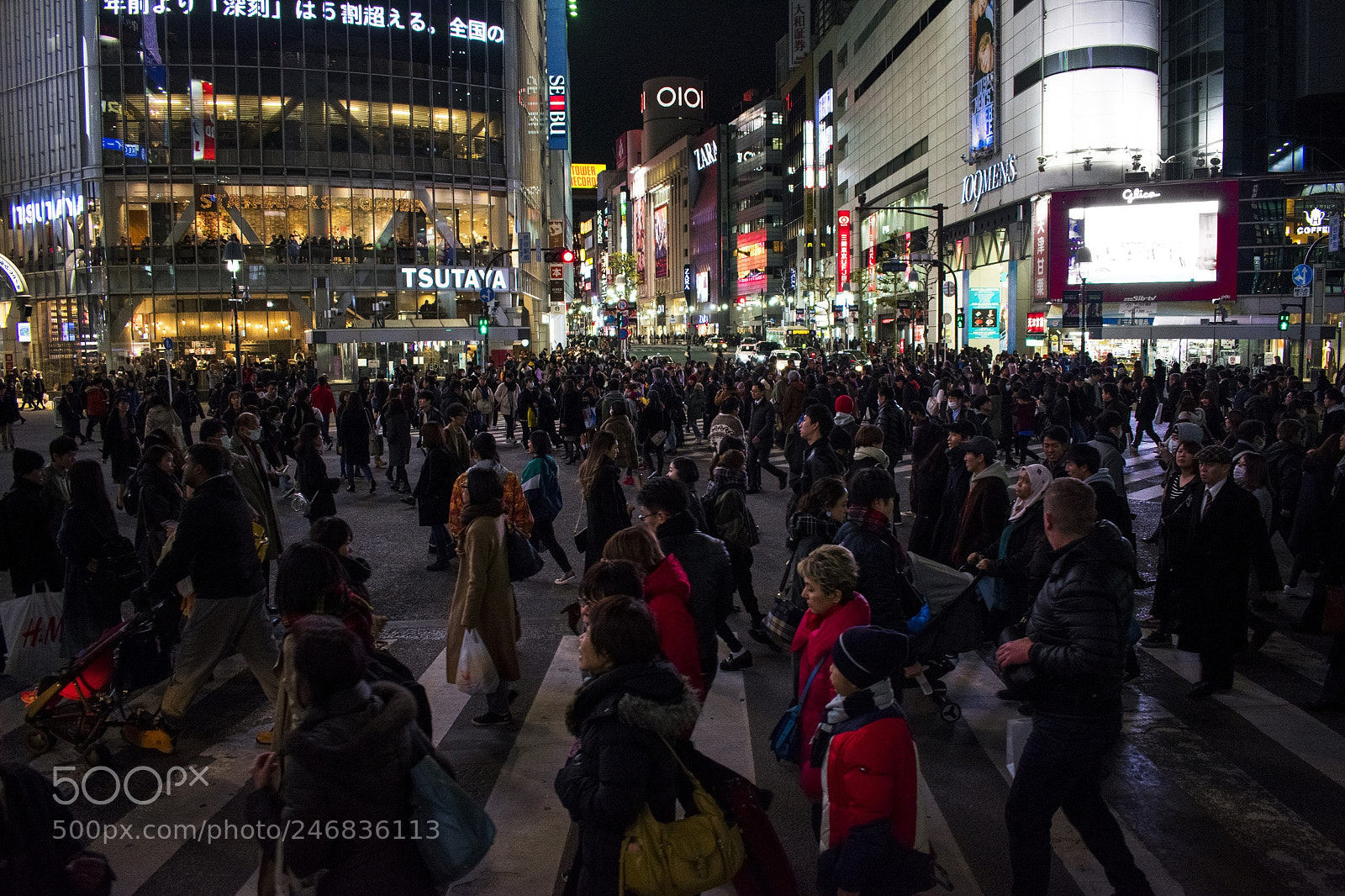 Nikon D3400 sample photo. Shibuya crossing photography