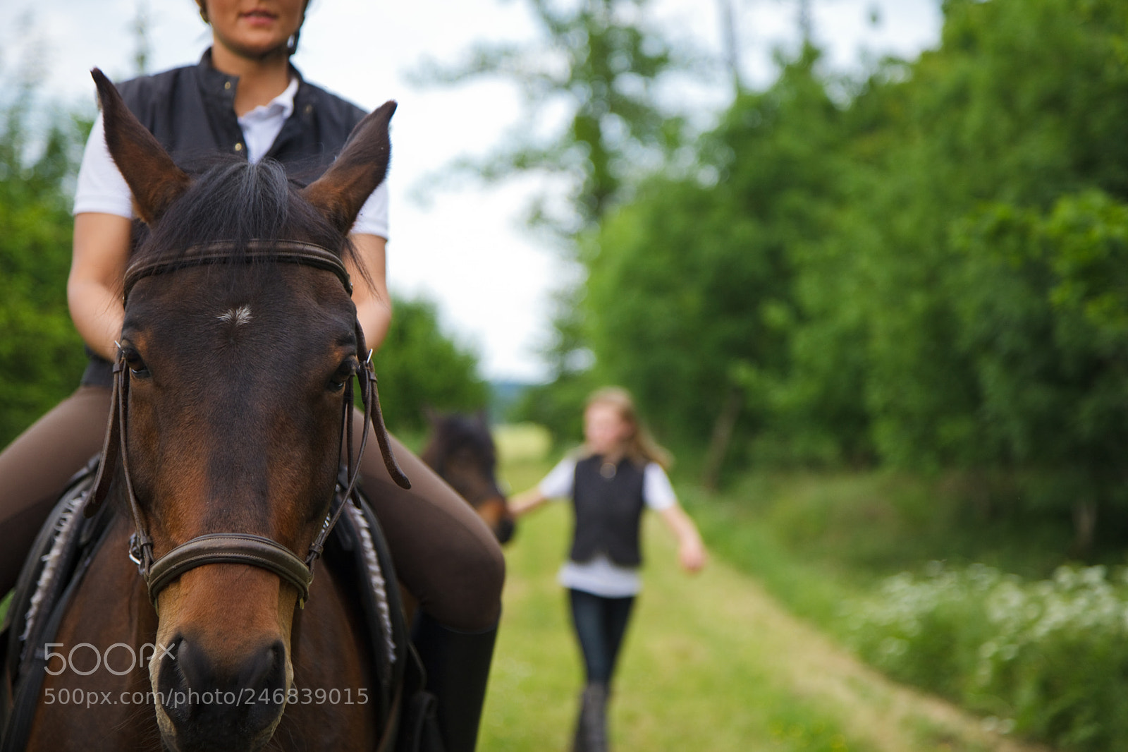Canon EOS 5D Mark II sample photo. Young woman riding her photography