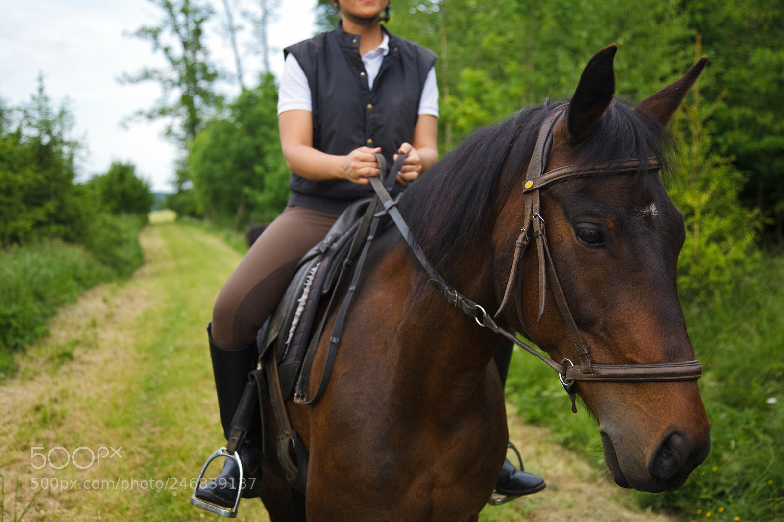 Canon EOS 5D Mark II sample photo. Young woman riding her photography