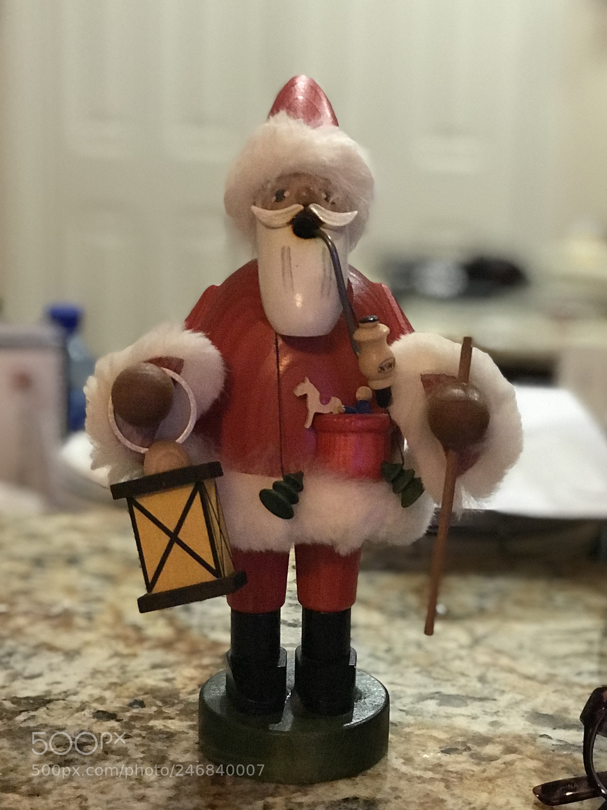 Apple iPhone 7 Plus sample photo. Santa wooden doll photography