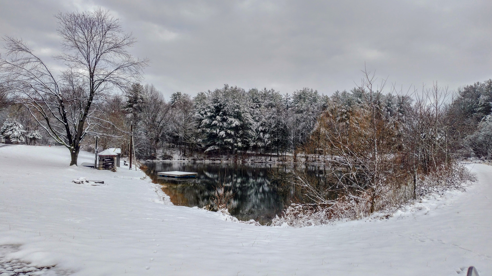 ZTE A2017U sample photo. Butler's snow pond photography