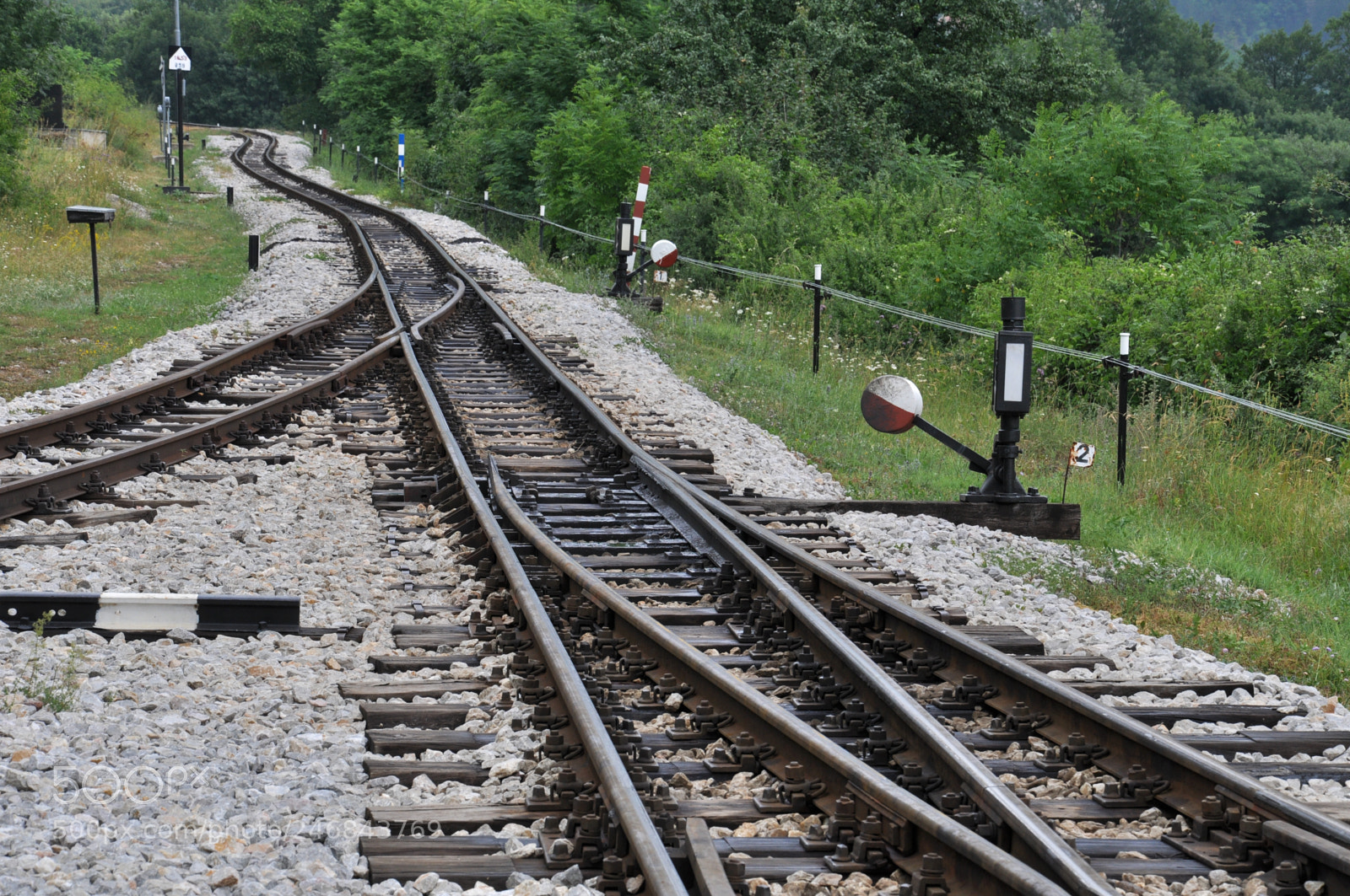 Nikon D5000 sample photo. Railway photography