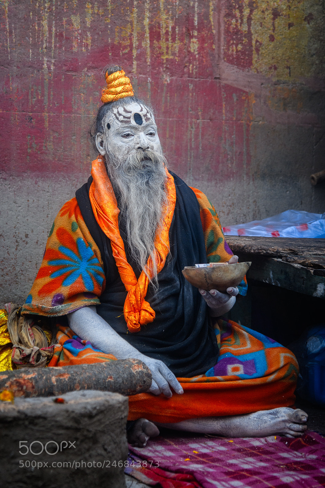 Nikon D850 sample photo. A sadhu in veranasi photography