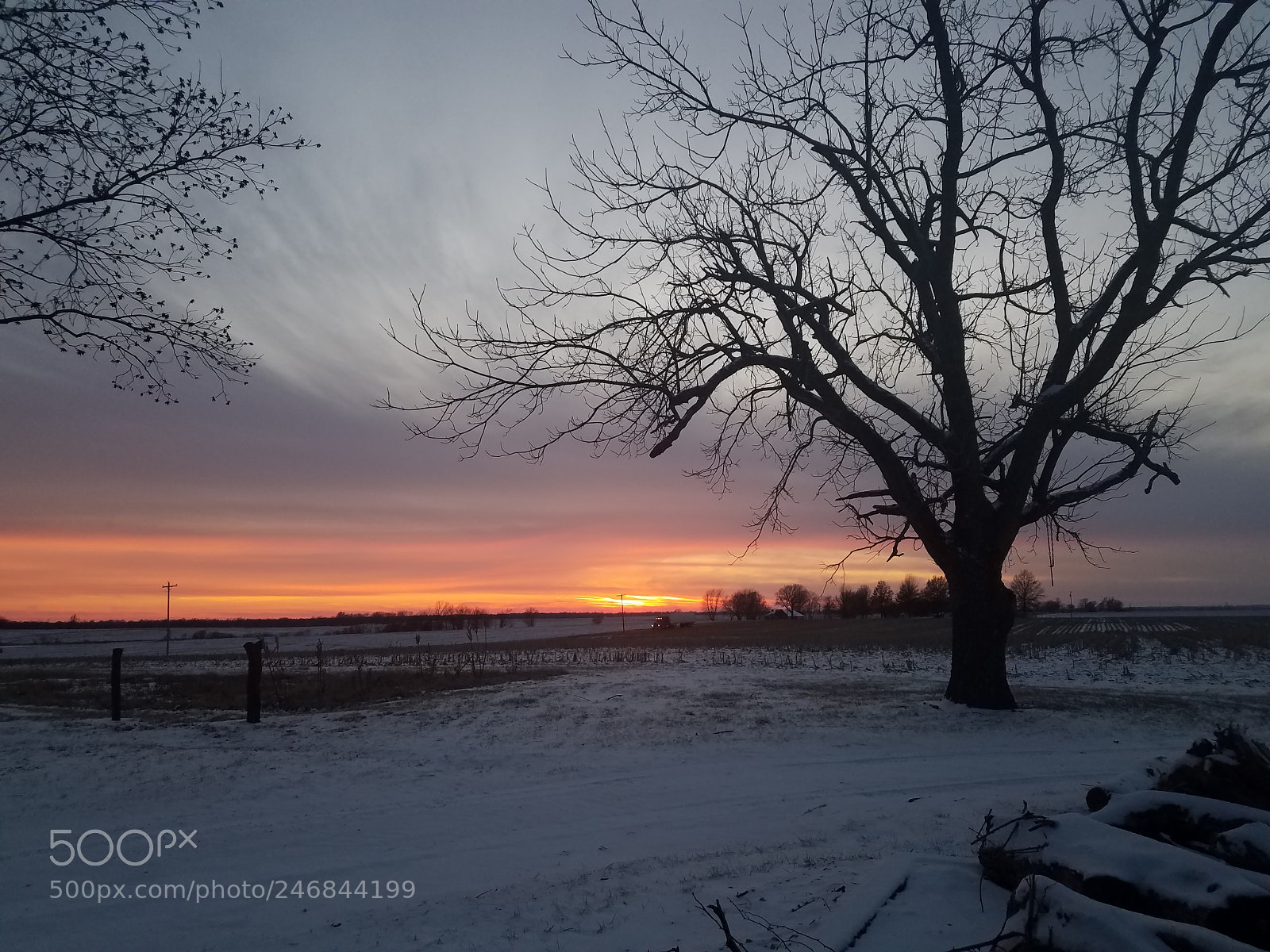 Samsung Galaxy S7 sample photo. Snowy sunset❤ photography