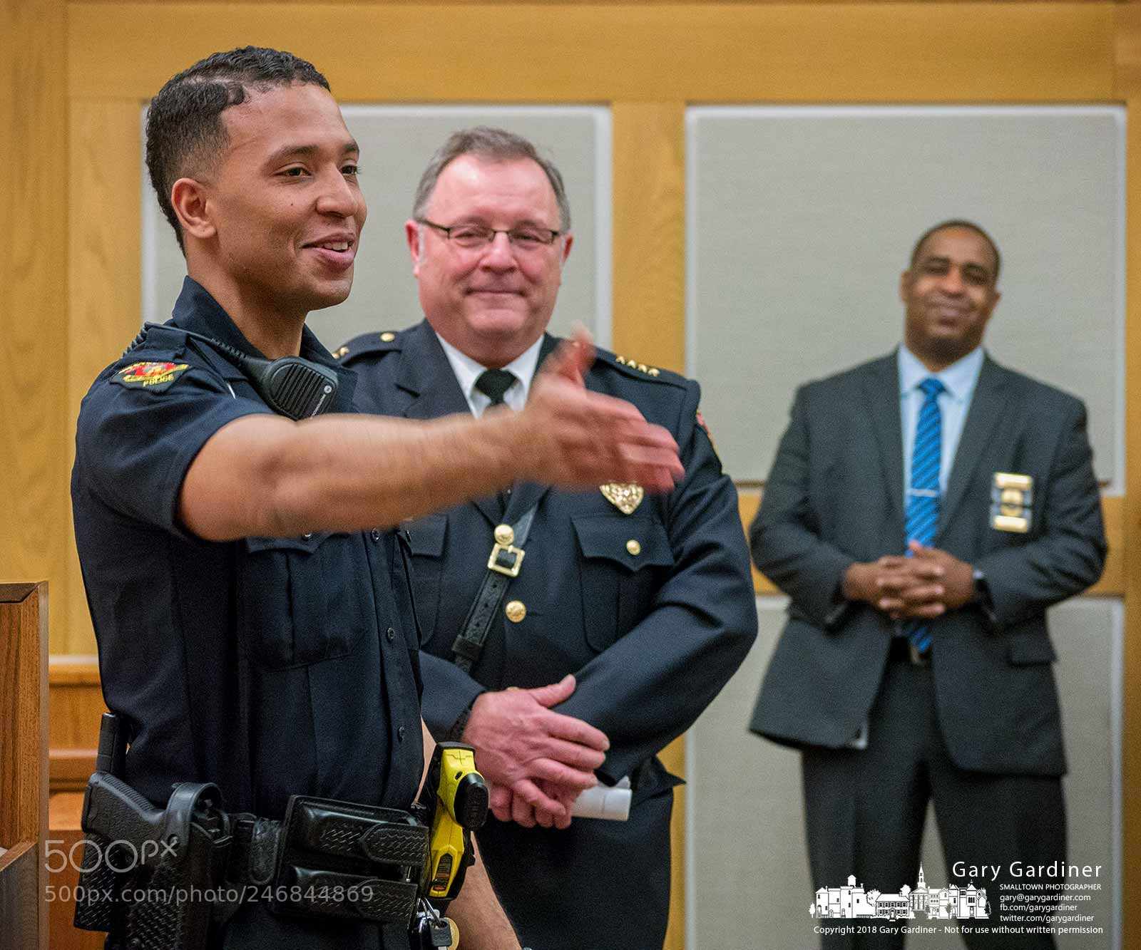 Panasonic Lumix DMC-G85 (Lumix DMC-G80) sample photo. Westerville's newest officer photography