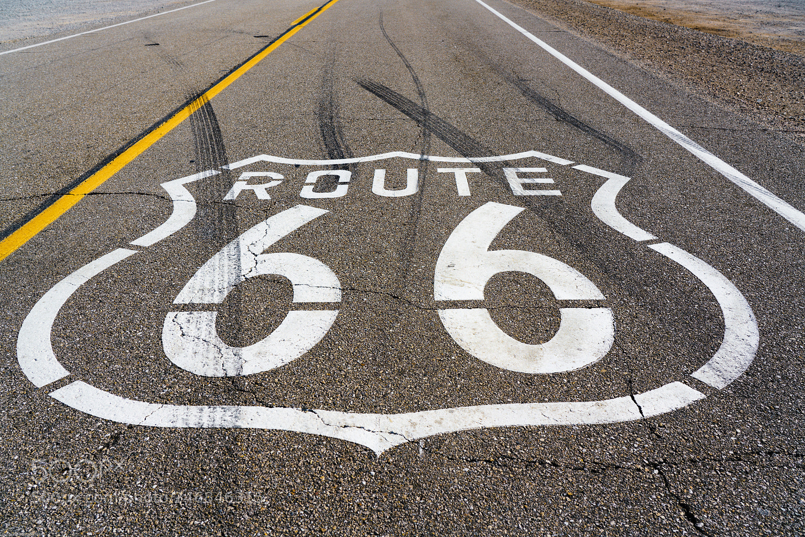 Sony a7R III sample photo. Route 66 highway sign photography